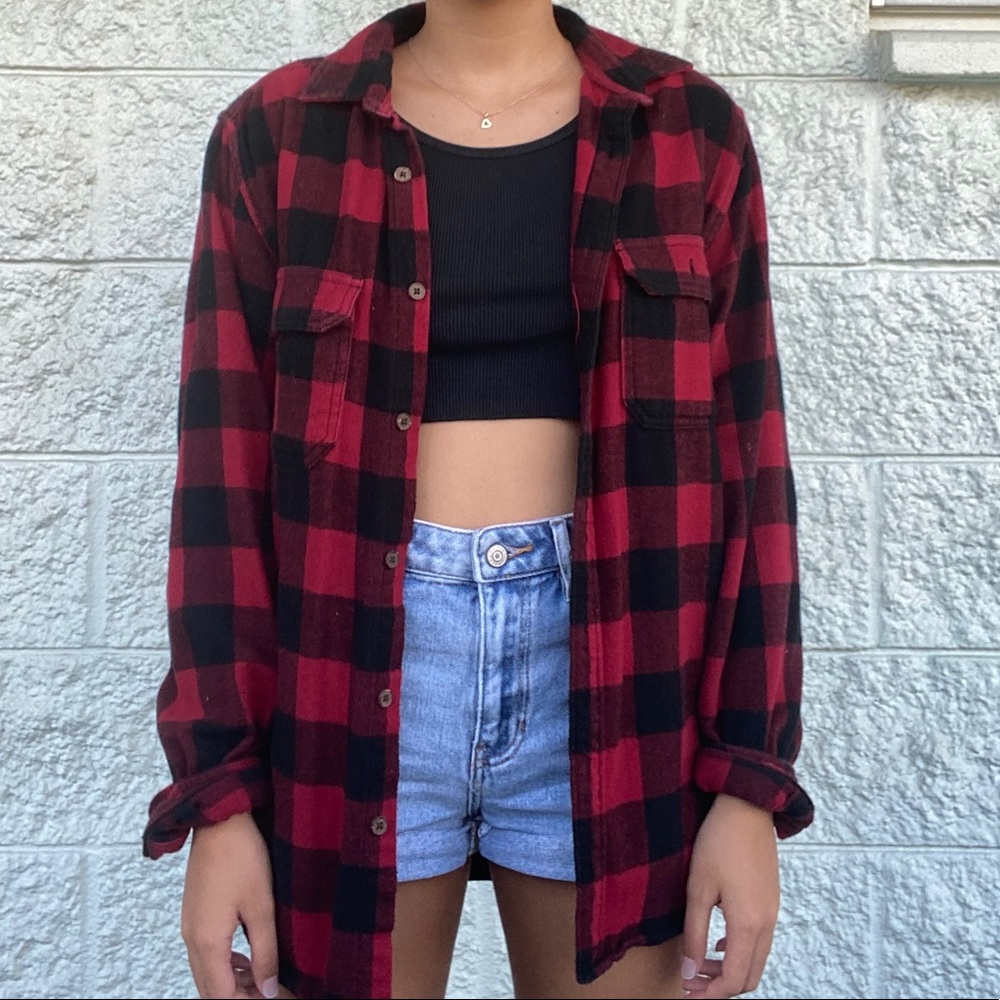 really cute red flannel